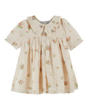 AD045A Emile et Ida "Althea" Flared Floral Dress for Baby with Peter Pan Collar - Emile et Ida - Dress