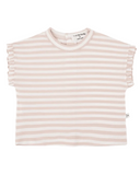 +1 in the family "Nira" Short Sleeve Tee in Rose Stripes - +1 in the family - Shirt