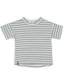 +1 in the family "Saus" Short Sleeve Tee in Iceberg Stripes - +1 in the family - Shirt