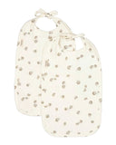 2 pack long fabric bibs - forest friends - MarMar Copenhagen - 
