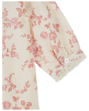Rosalie floral dress with crochet collar, additional view