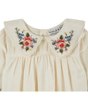 Ecru combibloomer with cross stitch embroidery, additional view