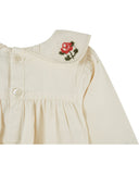 Ecru combibloomer with cross stitch embroidery, additional view