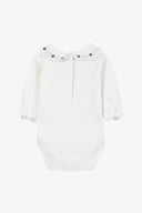 Tartine et Chocolat baby cotton bodysuit, blue, back