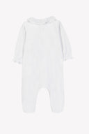 Tartine et Chocolat baby sleepsuit, white, back