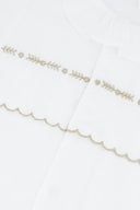 Tartine et Chocolat baby sleepsuit, white, detail