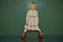 Copenhagen Colors toddler floral dress with lace piping sand