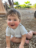 Boys Short Sleeve Tee, Jon in Mistry Blue Stripes