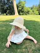+1 in the family lola baby crochet dress & bloomer set white