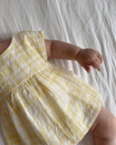 +1 in the family murta baby flared dress pale yellow