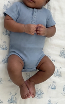 MarMar Copenhagen baby short sleeve bodysuit blue iris