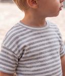 +1 in the family saus baby striped tee shirt seafoam
