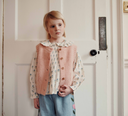 Emile et Ida baby smocked blouse scarlet