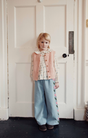 Emile et Ida baby smocked blouse scarlet