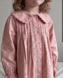 Emile et Ida baby button front dress rosemary