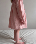 Emile et Ida baby button front dress rosemary