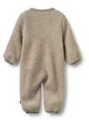 Wheat levi baby bunting suit khaki melange