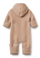 Wheat ata baby bunting suit pale lilac