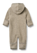 Wheat ata baby bunting suit khaki melange