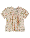 AD030 Emile et Ida Baby "PRINTED BLOUSE" in Rosier - Emile et Ida - Blouse