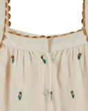 AD194 Emile et Ida "ALL OVER EMBROIDERED TOP" in Cream - Emile et Ida - Shirt
