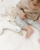 Aosta "Bongbong" Linen Like Pants in Black & White Plaid - Aosta - Pant
