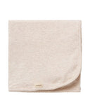 baby blanket - soft beige 'alida' w. picot stitches - marmar copenhagen - MarMar Copenhagen - Blanket
