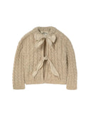 baby cable knit cardigan - stone 'martinique' - cozmo - My Little Cozmo - 