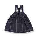 baby plaid navy overall skirt dress - 'nina' by +1 in the family - +1 in the family - Dress
