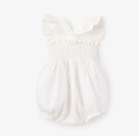 bubble romper - white eyelet lace - Elegant Baby - One - piece