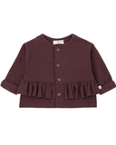 burgundy melanzana girly knit jacket - 'vanessa' by +1 in the family - +1 in the family - Sweater + Jacket