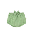 Cozmo "Alize" Striped Linen Like Bloomers in Green - My Little Cozmo - Bloomer