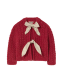 cozmo cardigan - red cable knit 'martinique' - My Little Cozmo - Cardigan