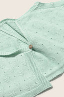 Cozmo "Rain" Newborn Knit Top in Aqua - My Little Cozmo - Wrap Top