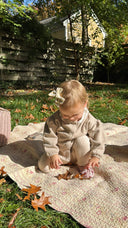 Cozmo "Venecia" Knit Cardigan in Beige - My Little Cozmo - Cardigan