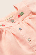 Cozmo "Vivi" Short Sleeve Ruffle Blouse in Cloud Pink - My Little Cozmo - Blouse