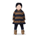 dark blue baby ribbed tights - 'sally' by +1 in the family - +1 in the family - Tights