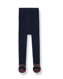 dark blue baby ribbed tights - 'sally' by +1 in the family - +1 in the family - Tights