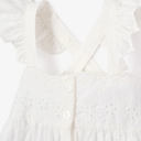 dress + bloomer matching set - white eyelet lace - Elegant Baby - Dress