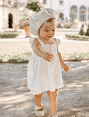 dress + bloomer matching set - white eyelet lace - Elegant Baby - Dress