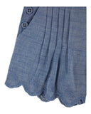 Emile et Ida Chambray Scalloped Embroidered Shorts for Toddler - Emile et Ida - Short