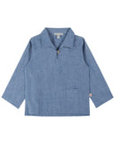 Emile et Ida Pop - Over Shirt in Chambray for Toddler - Emile et Ida - Shirt