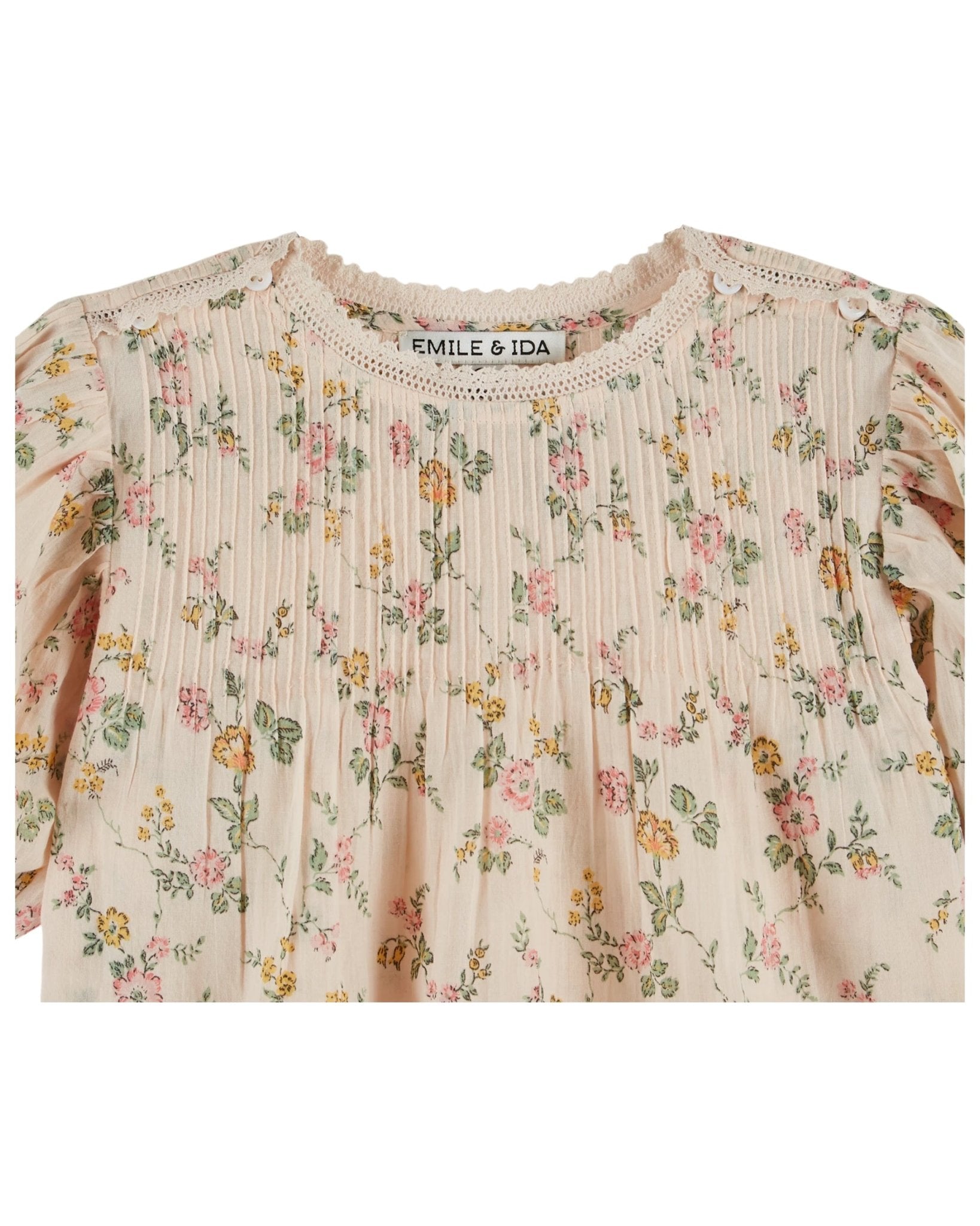 Emile et Ida "Rosier" Floral Smocked Blouse for Toddler - Emile et Ida - Blouse