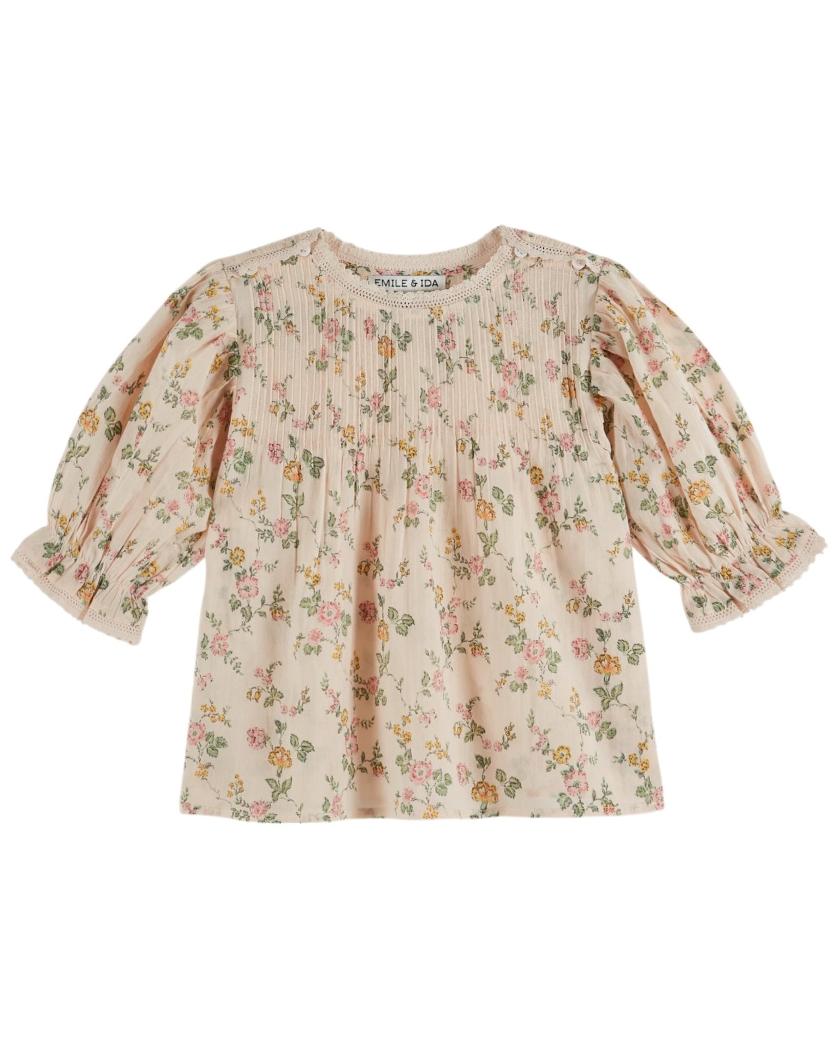 Emile et Ida "Rosier" Floral Smocked Blouse for Toddler - Emile et Ida - Blouse