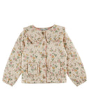 Emile et Ida "Rosier" Quilted Floral Jacket with Peter Pan Collar for Toddlers - Emile et Ida - Jacket