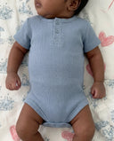 MarMar Copenhagen baby short sleeve bodysuit blue iris