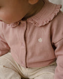 My Little Cozmo maui baby peter pan cardigan pink