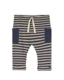 knit striped pants - navy 'nilo' - cozmo - My Little Cozmo - pants