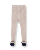light beige ribbed tights - 'sally' by +1 in the family - +1 in the family - Tights