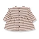 longsleeve nude striped knit dress - 'thea' by +1 in the family - +1 in the family - Dress
